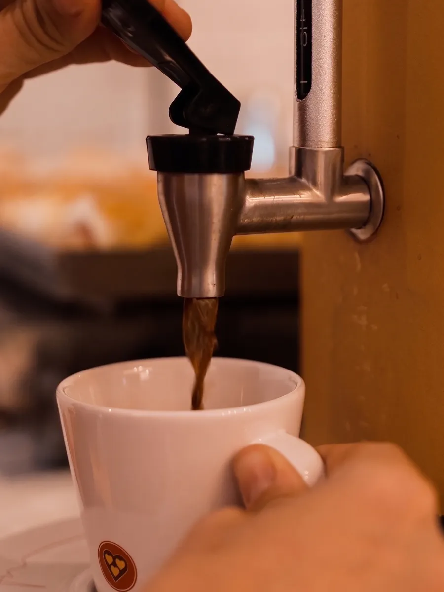 Detalhe do Café do Beco, cafeteria artesanal da Galeria Beco de Pedra